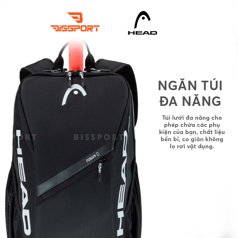 Balo Pickleball HEAD Backpack Tour 25L Chính Hãng - Xanh - Gọn - Đa Năng - Tiện Dụng - Bền Bỉ - Chắc Chắn - Dày Dặn